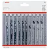 Bosch pistosahanteräsarja puu 2607011169 10 kpl T-varsi HCS