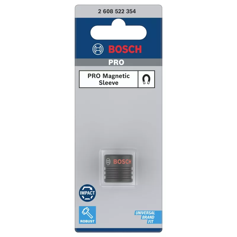 Bosch magneettihylsy 1/4 tuuman kuusikulmaterille, 25 mm 2608522354