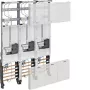 HAGER täydellinen mittaritaulu ZL33W4N, 3-vaiheinen, 3-piste, 1050mm, 3-kenttä