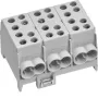 Hager pääjohdon haaraliitin KH35L3 3-napainen 2x35-2x25mm² harmaa