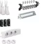 HAGER UM00M1 multimediajakosarja 3 suko-pistorasialla ja 12 RJ45 Cat.6 patch-portilla, 24 TE