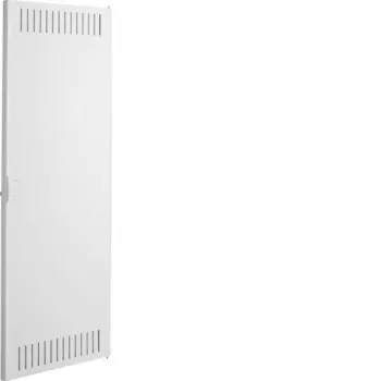Hager Volta VDI UPV/HWV varaluukku, 4-rivinen, saranalla, teräs, valkoiseksi maalattu, 288 mm leveys VZ126N