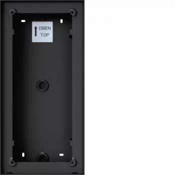 Hager REW407X pinta-asennettava kotelo Intercom Monolle, 2/3/4 soittopainiketta, antrasiitti