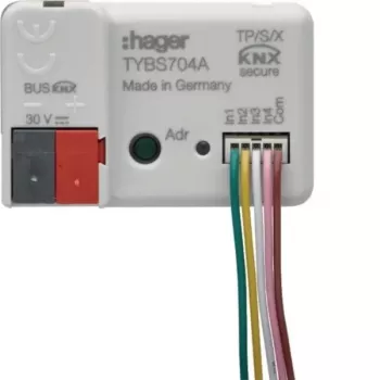 Hager TYBS704A KNX binääritulo 4-kanava uppoasennus