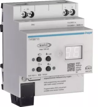 Hager yhdyskäytävä TYFS671D KNX/DALI-2 Secure 1-kanava