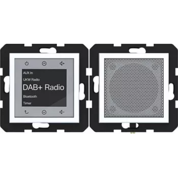 HAGER WAN6110WM Radio Touch UP DAB+ Bluetooth-kaiutin uppoasennukseen