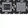 HAGER WAN6110BM Radio Touch UP DAB+ Bluetooth-kaiutin, uppoasennettava, musta