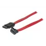 TECLINE SATA-kaapeli, 7-pin SATA uros 7-pin SATA uros, 1,0 m, punainen 314000