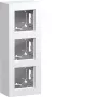 HAGER WAD8310WM pinta-asennettava kotelo 3-osainen, A.8 Design, puhtaanvalkoinen