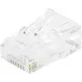 EXERTIS CONNECT RJ45 modulaariliitin Cat. 6 UTP säikeiselle kaapelille, läpinäkyvä, 10 kpl:n pakkaus 920560