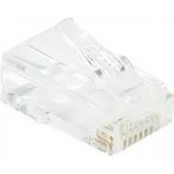 EXERTIS CONNECT RJ45 modulaariliitin Cat. 6 UTP säikeiselle kaapelille, läpinäkyvä, 10 kpl:n pakkaus 920560