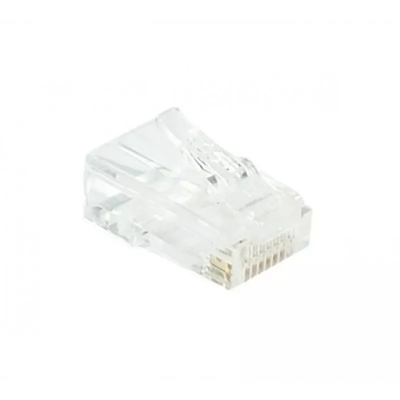 EXERTIS CONNECT RJ45 modulaariliitin Cat. 6 UTP säikeiselle kaapelille, läpinäkyvä, 10 kpl:n pakkaus 920560
