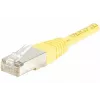 EXERTIS CONNECT CAT.6 F/UTP verkkokaapeli, keltainen, 0,5 m, Slim Snagless 842051