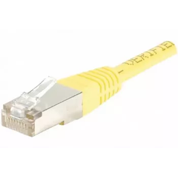 EXERTIS CONNECT CAT.6 F/UTP verkkokaapeli, keltainen, 0,5 m, Slim Snagless 842051