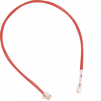 Hager verkkokaapeli 2x RJ12-liittimellä LMN-moduulille, punainen, 1 m (ZZ12LMN100)