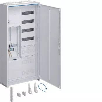 Hager universZ täydellinen mittarikaappi ZB323Q15ENT, 3-piste, 1 mittarikenttä, APZ, Rfz, 1100x550x205 mm, valkoinen