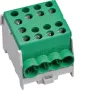 HAGER KH35E8 1-napainen pääjohdon haaraliitinrima, 10-35 mm², 125 A, vihreä