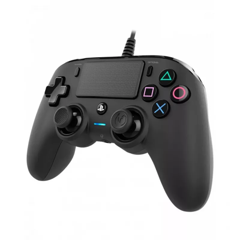 NACON PS4 Compact Controller musta – johdollinen peliohjain PS4 & PC