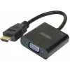 Exertis Connect 051248 VGA-HDMI-adapterikaapeli 0,15 m musta