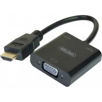Exertis Connect 051248 VGA-HDMI-adapterikaapeli 0,15 m musta