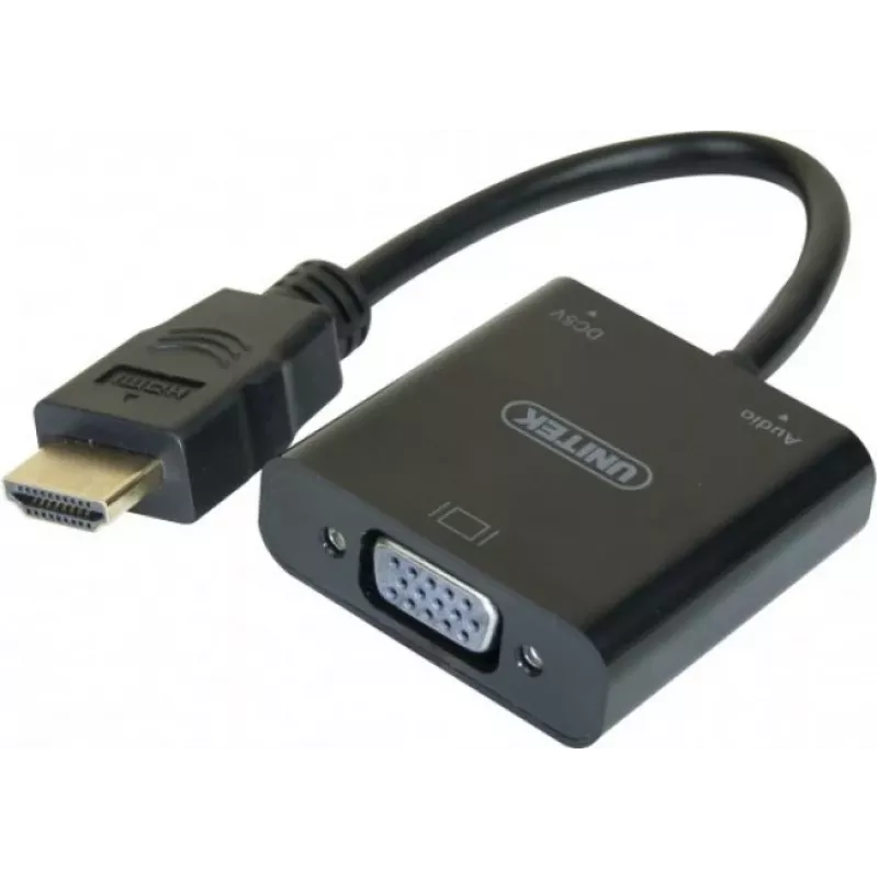 Exertis Connect 051248 VGA-HDMI-adapterikaapeli 0,15 m musta