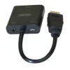 Exertis Connect 051248 VGA-HDMI-adapterikaapeli 0,15 m musta
