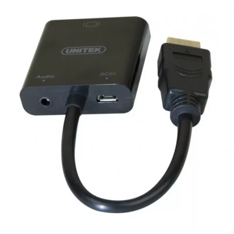 Exertis Connect 051248 VGA-HDMI-adapterikaapeli 0,15 m musta