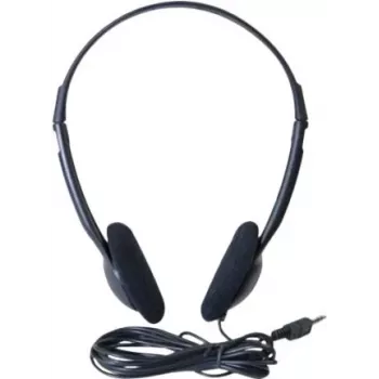 Exertis Connect On-Ear johdollinen kuulokemikrofoni sankamikrofonilla, 3,5 mm liitin, musta (059201)