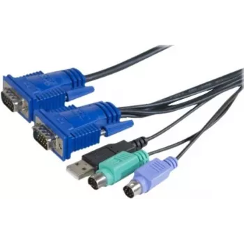 EXERTIS CONNECT KVM Combo -kaapeli USB, PS/2, 1,8m (66302)