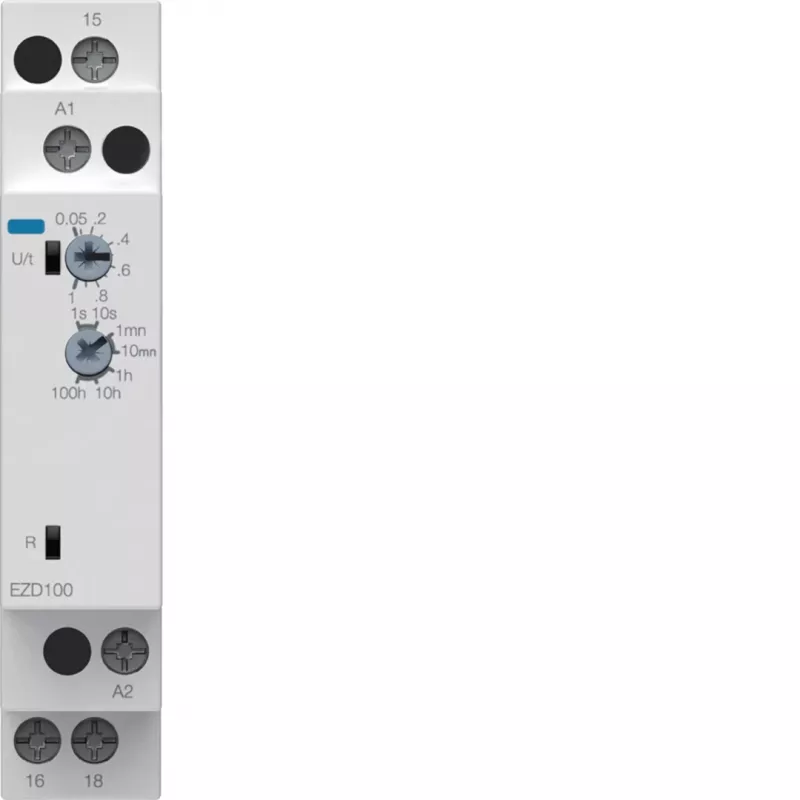 Hager EZD100 monitoimiaikarele 24-240V AC/DC, 10 toimintoa, 1 CO-kosketin, DIN-kisko