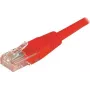 EXERTIS CONNECT Cat6 U/UTP verkkokaapeli, punainen, 1,0 m, RJ45, Snagless 243710