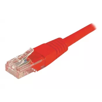 EXERTIS CONNECT Cat6 U/UTP suojaamaton kupariverkkokaapeli, RJ45, punainen, 15 m, lukkosuoja 243761