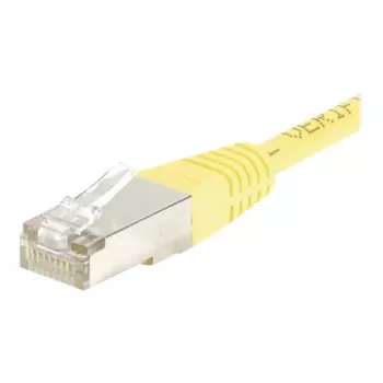EXERTIS CONNECT Cat.6 F/UTP verkkokaapeli, 7 m, keltainen, ohut Snagless-Boot 245570