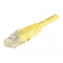 EXERTIS CONNECT Cat6 U/UTP kupariverkkokaapeli, 0,5 m, keltainen, Snagless RJ45 EXC245700