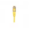 EXERTIS CONNECT Cat.5e F/UTP verkkokaapeli, keltainen, 0,5 m, Slim Bend Protection 847161