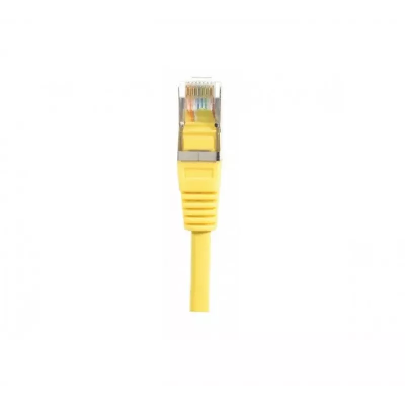 EXERTIS CONNECT Cat.5e F/UTP verkkokaapeli, keltainen, 0,5 m, Slim Bend Protection 847161