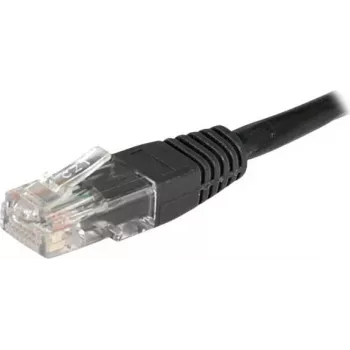 EXERTIS CONNECT Cat6 U/UTP verkkokaapeli, 1 m, musta, RJ45, lukituskielekkeen suojus 246772