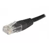 EXERTIS CONNECT Cat6 U/UTP verkkokaapeli, 1 m, musta, RJ45, lukituskielekkeen suojus 246772