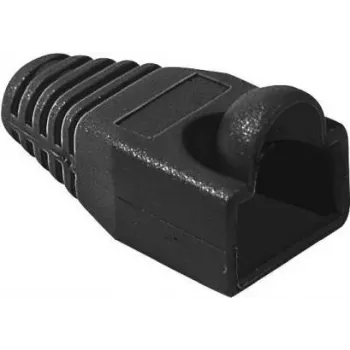 EXERTIS CONNECT RJ45 taittumissuoja pyöreälle kaapelille, musta, 10 kpl:n pakkaus 253166