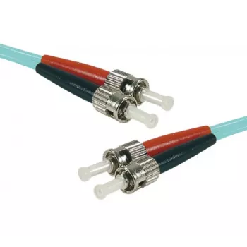 EXERTIS CONNECT HD OM3 duplex ST-ST monimuoto LWL-verkkokaapeli, 50/125 µm, aqua, 15 m 392777