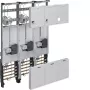 HAGER täydellinen mittarikaappi 3-piste universaali Hessen 1050mm 3-kenttä ZL34C4N