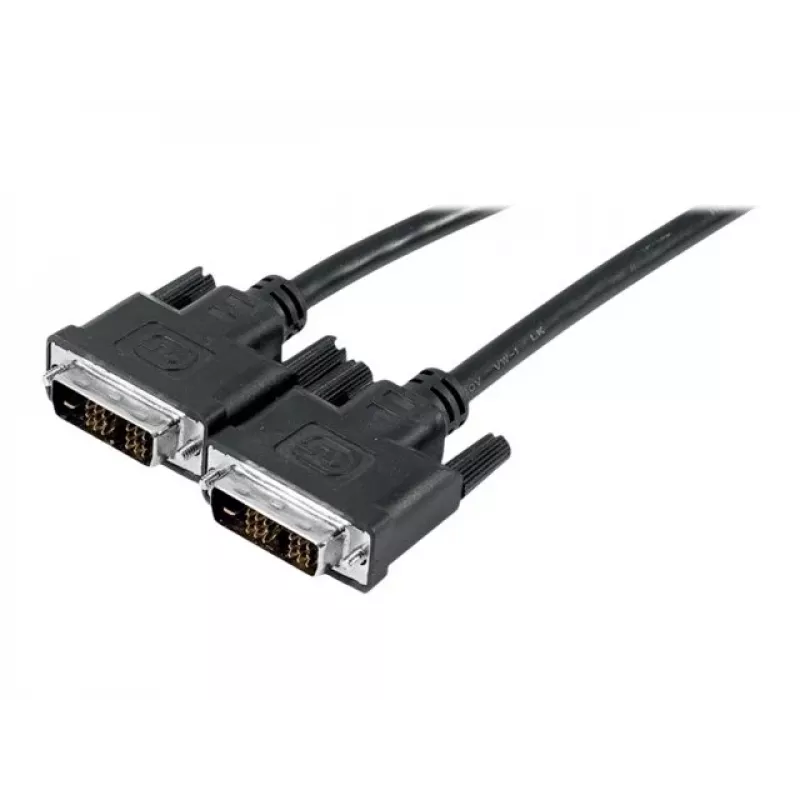 EXERTIS CONNECT DVI-D Single Link -näyttökaapeli, uros-uros, 18+1 pin, 1,0 m, musta 127471