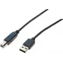Exertis Connect 532408 USB 2.0 -kaapeli, USB-A - USB-B, 1,8 m, harmaa