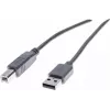 Exertis Connect 532408 USB 2.0 -kaapeli, USB-A - USB-B, 1,8 m, harmaa