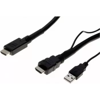 Exertis Connect High Speed HDMI -kaapeli Ethernetillä, 4K 60Hz, aktiivinen vahvistus, 10m, musta 128944