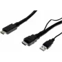 Exertis Connect High Speed HDMI -kaapeli Ethernetillä, 4K 60Hz, aktiivinen vahvistus, 10m, musta 128944
