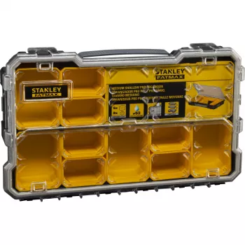 Stanley FatMax Pro-Stack pienosajärjestäjä 10 irrotettavalla säiliöllä, musta/keltainen