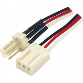 EXERTIS CONNECT 3-pin tuulettimen virtajatkokaapeli, 0,45 m, musta 146871
