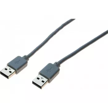 EXERTIS CONNECT USB 2.0 kaapeli, USB-A uros - USB-A uros, harmaa, 2,0 m 532503