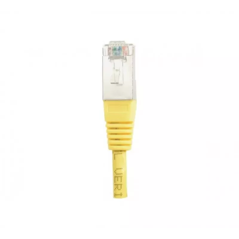 EXERTIS CONNECT Cat.6 F/UTP patchkaapeli, 1 m, keltainen, ohut snagless boot 842101